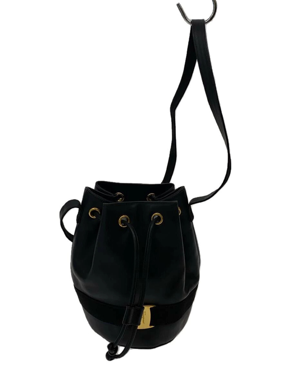 Salvatore Ferragamo Shoulder Bag Leather Black